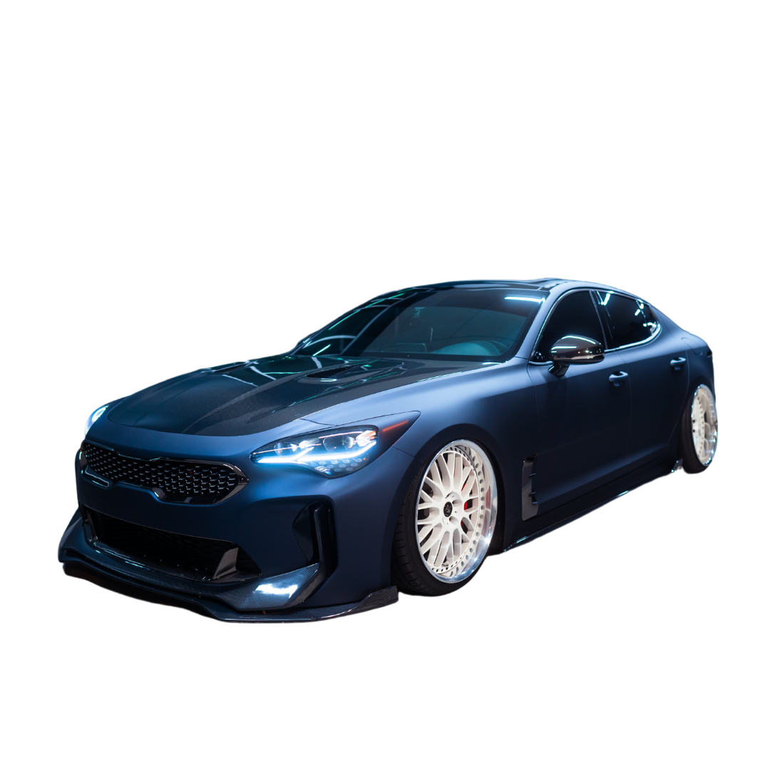 Adro Kia Stinger Carbon Fiber Side Skirts V2