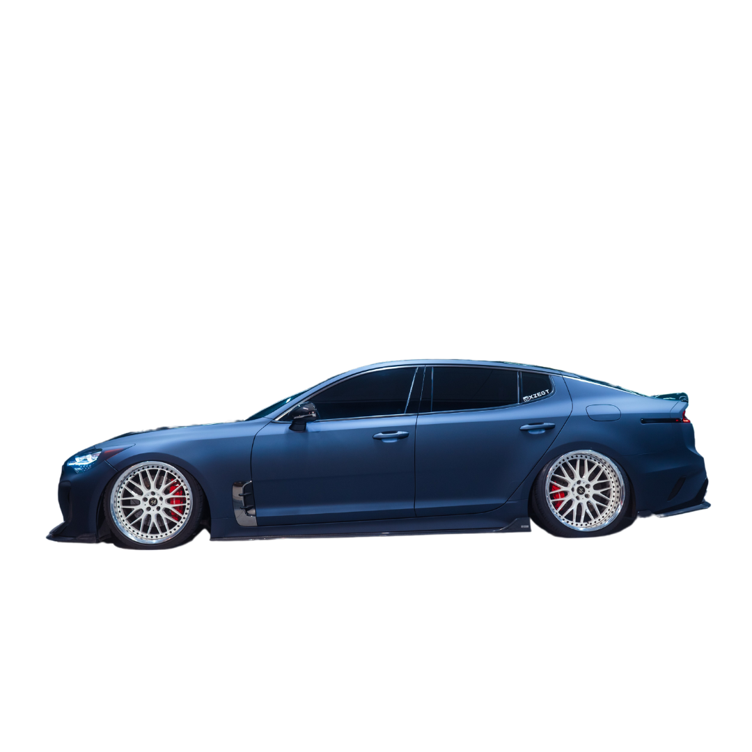 Adro Kia Stinger Carbon Fiber Side Skirts V2