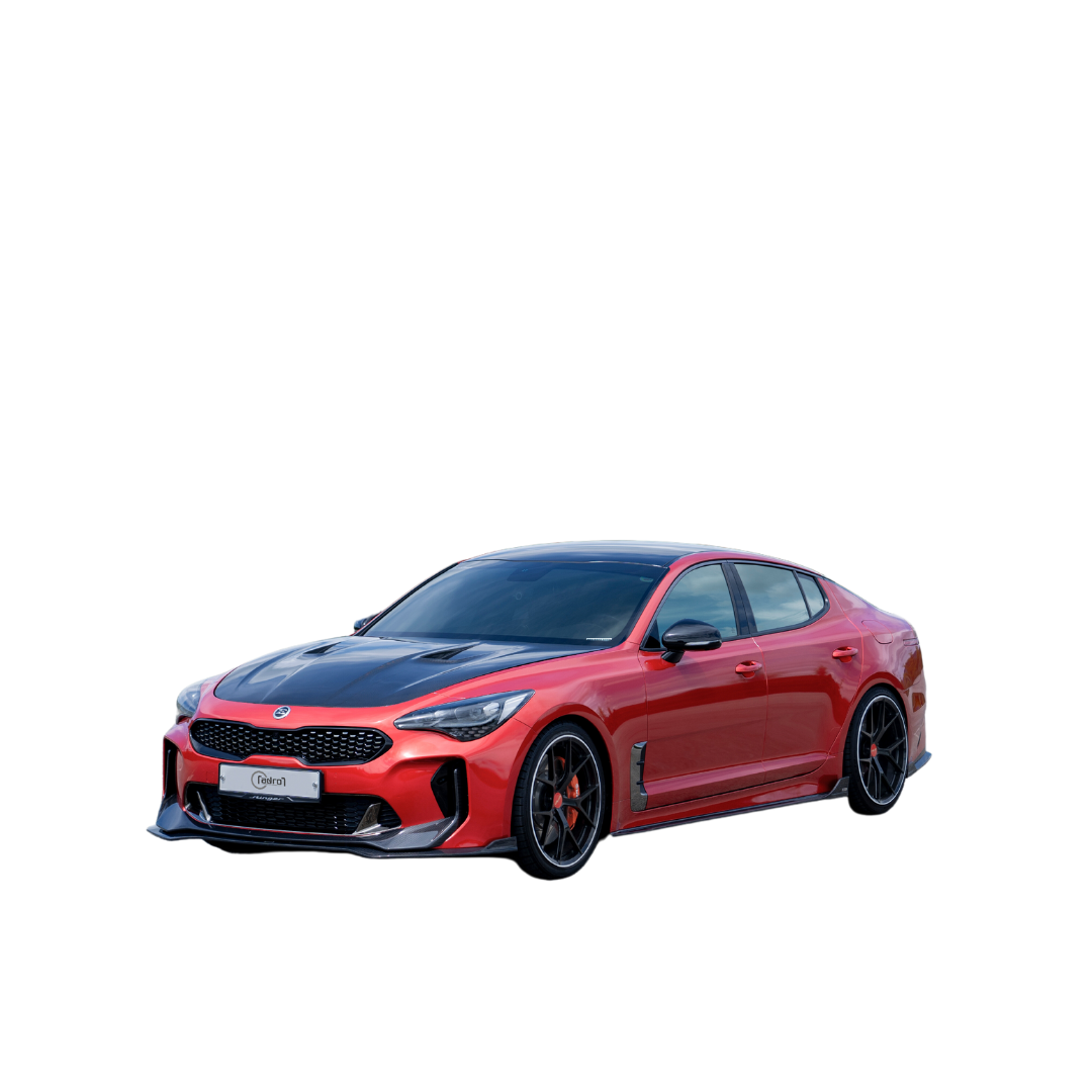 Adro Kia Stinger Carbon Fiber Front Lip V2