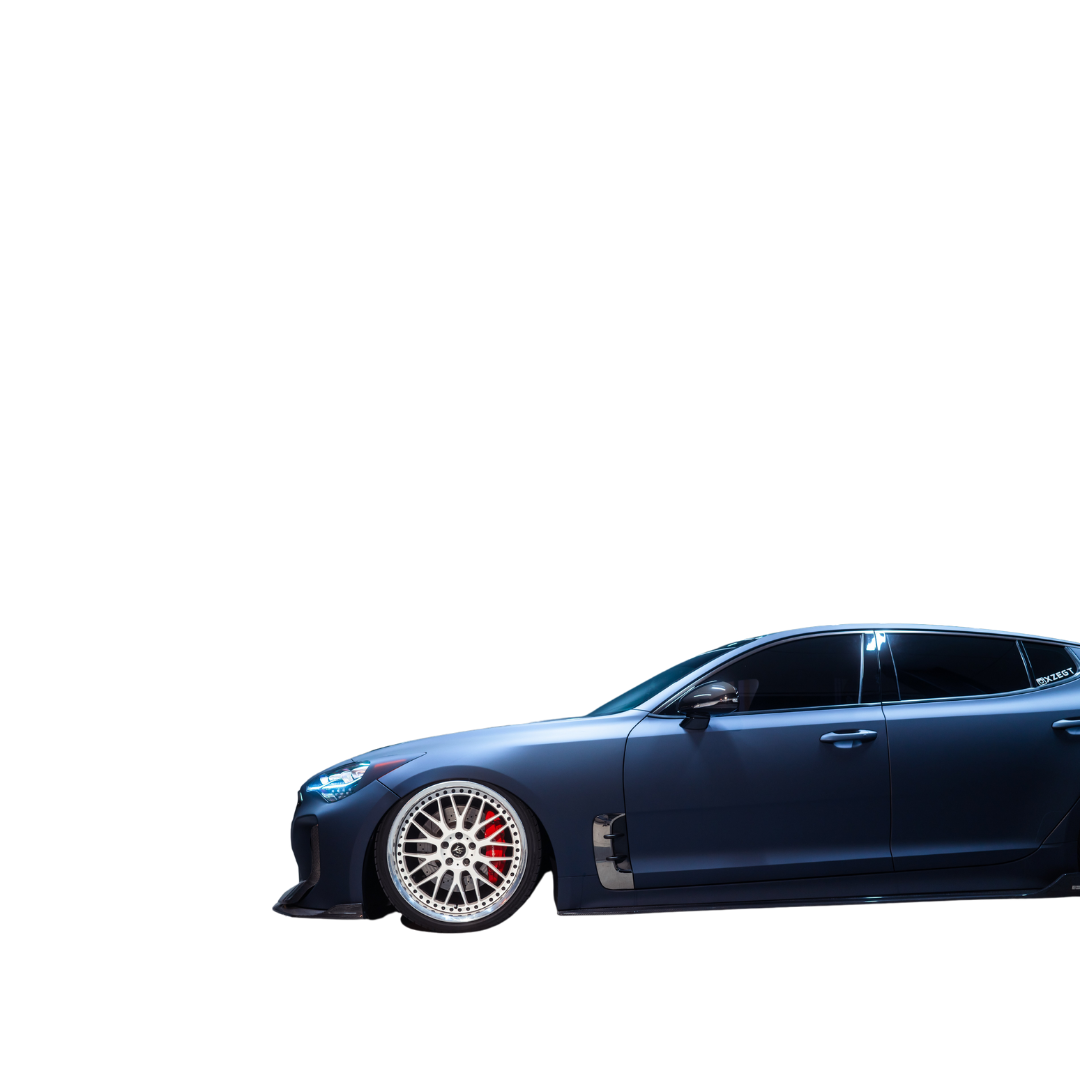 Adro Kia Stinger Carbon Fiber Side Skirts V2