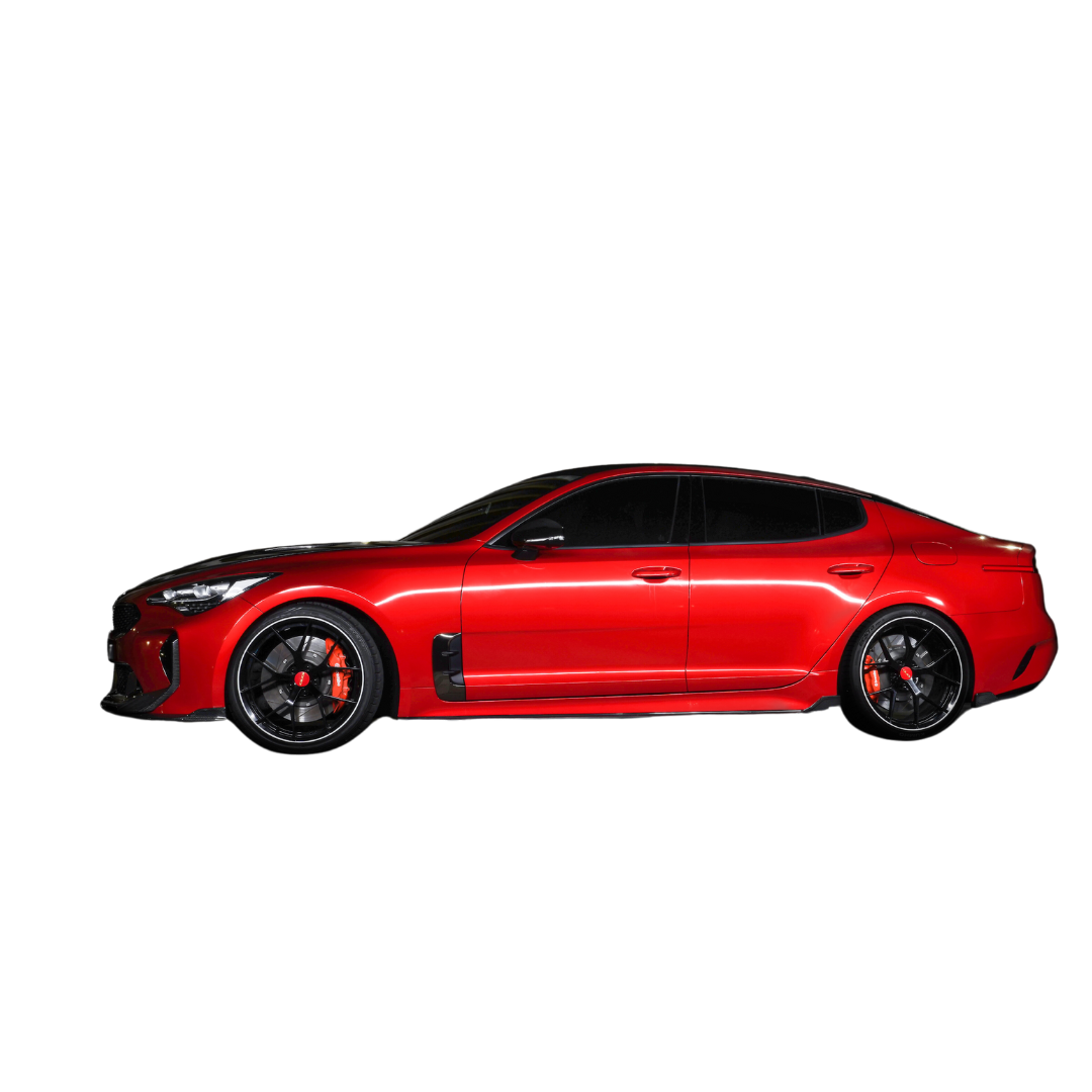 Kia Stinger Carbon Fiber Side Skirts V2