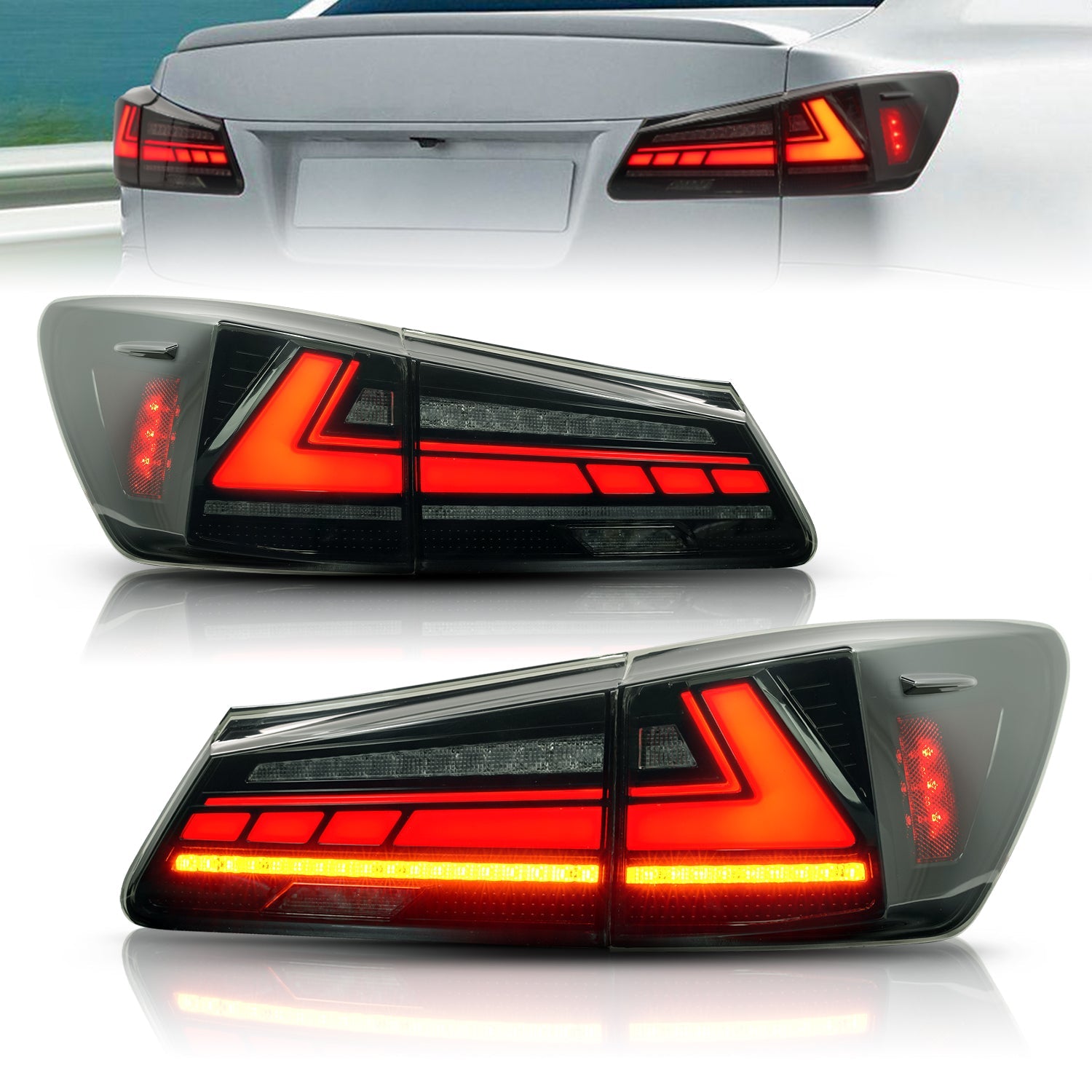 Lexus IS250 Smoked Sequential Taillight 2006-2012