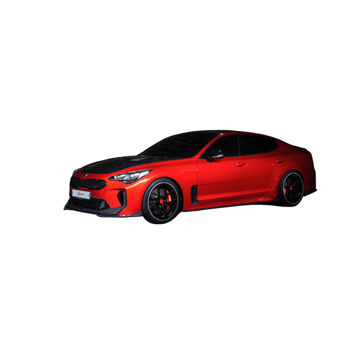 Adro Kia Stinger Carbon Fiber Side Skirts V2