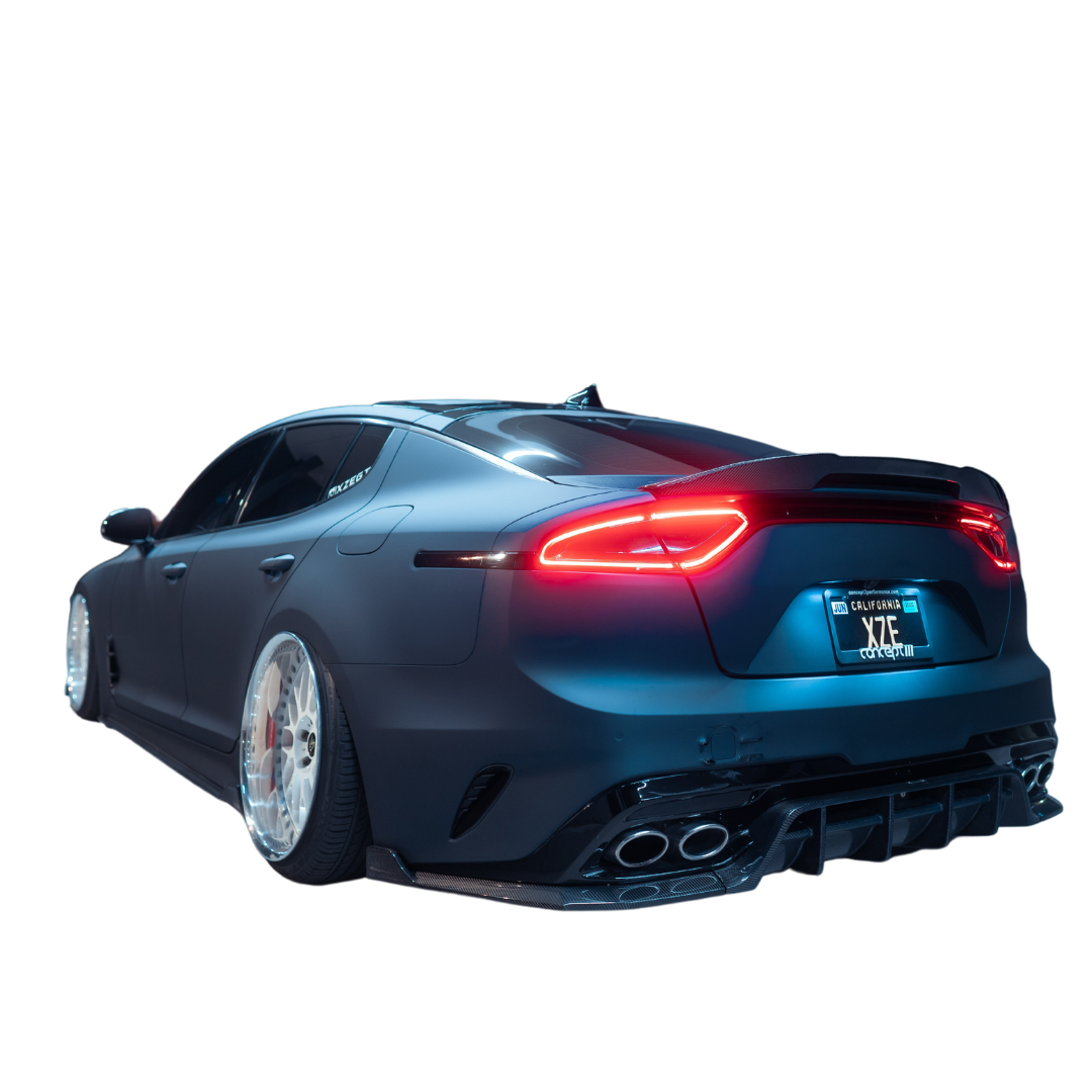 Adro Kia Stinger Carbon Fiber Trunk Spoiler V1