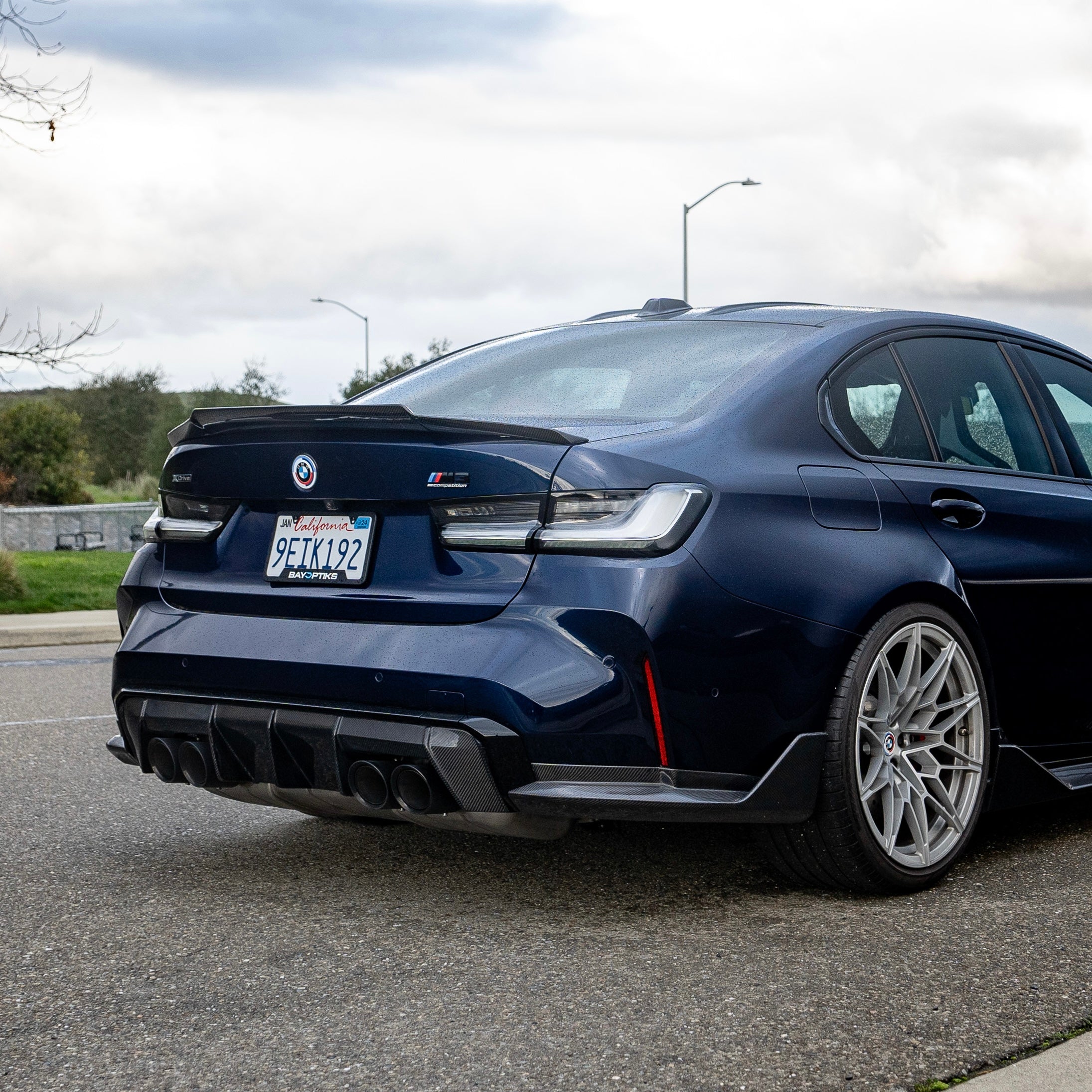 BMW G80 M3 & G20 3 Series Carbon Fiber Mid Kick Center Flow Spoiler