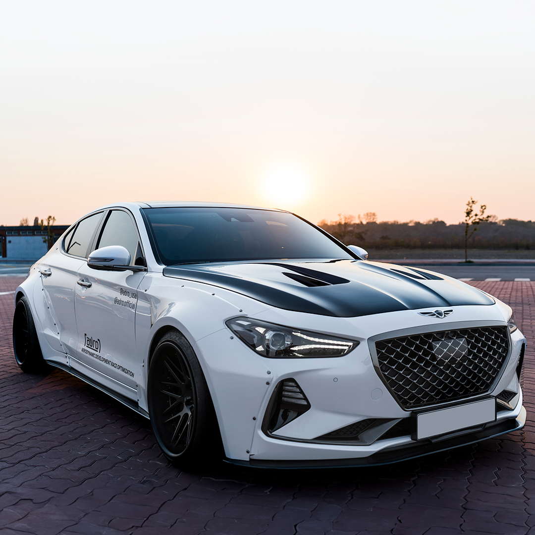 Adro Genesis G70 Carbon Fiber Front Lip V2