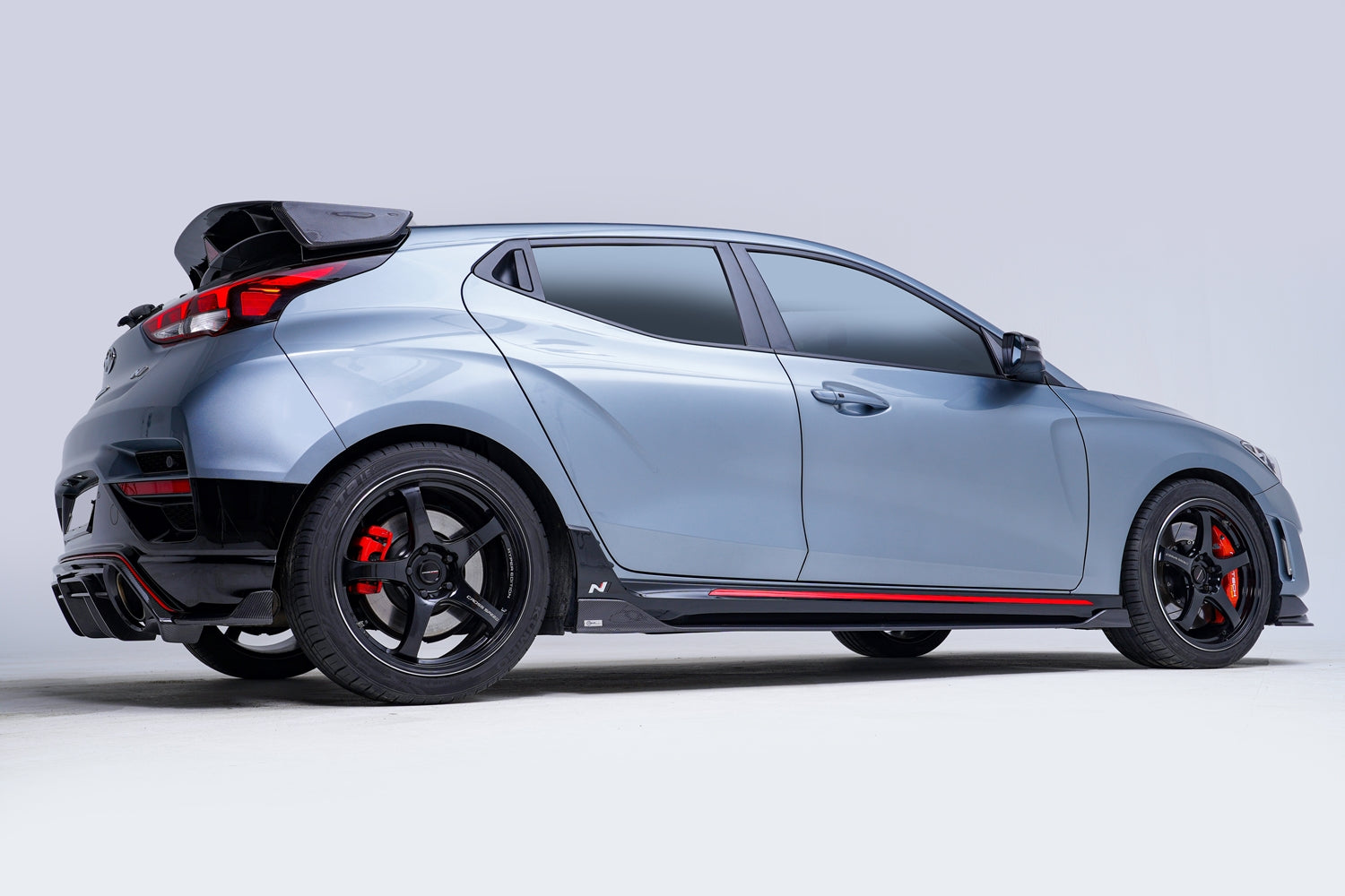 Adro Hyundai Veloster N Carbon Fiber Side Skirts V2