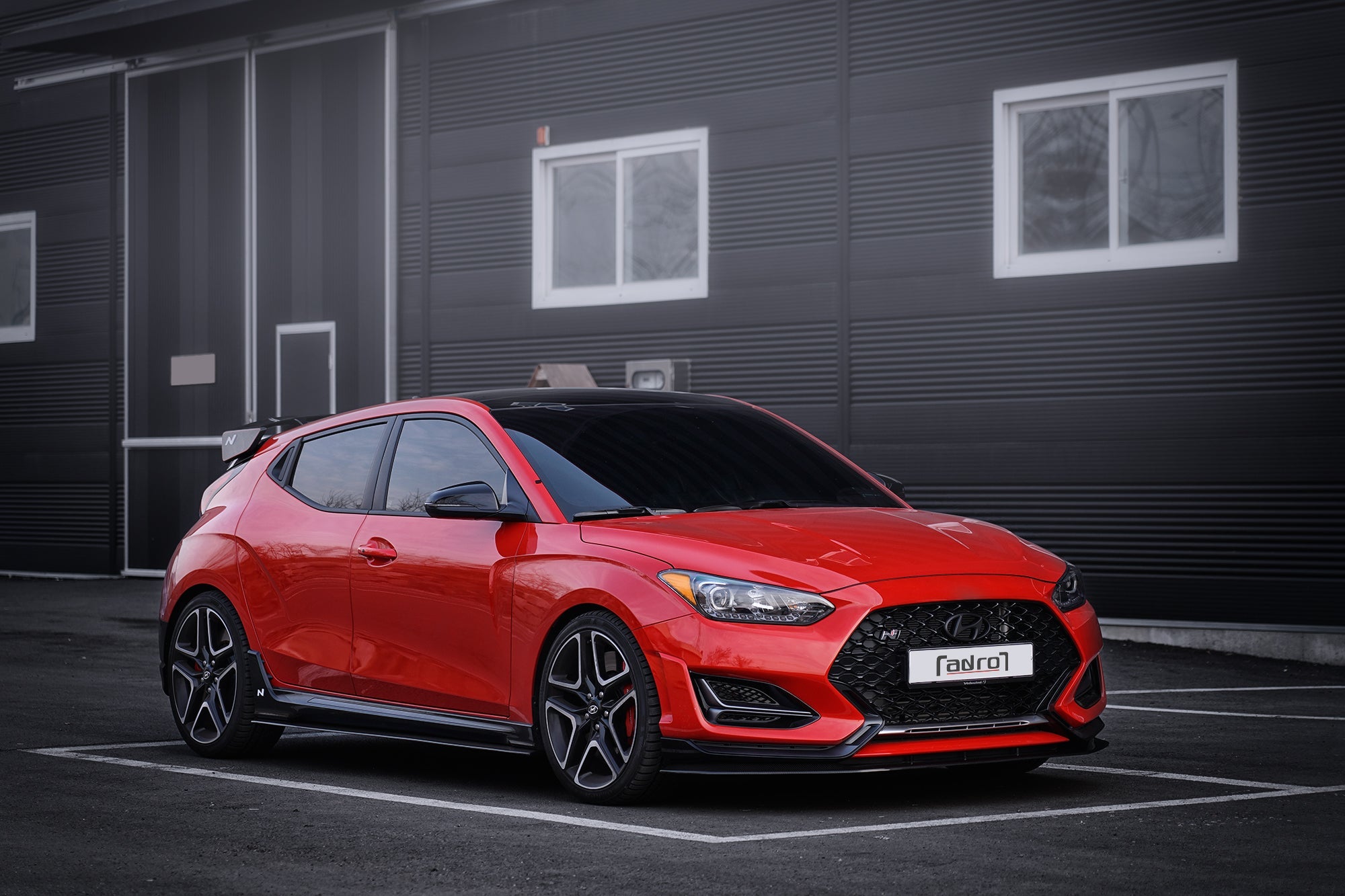 Adro Hyundai Veloster N Carbon Fiber Side Skirts V1