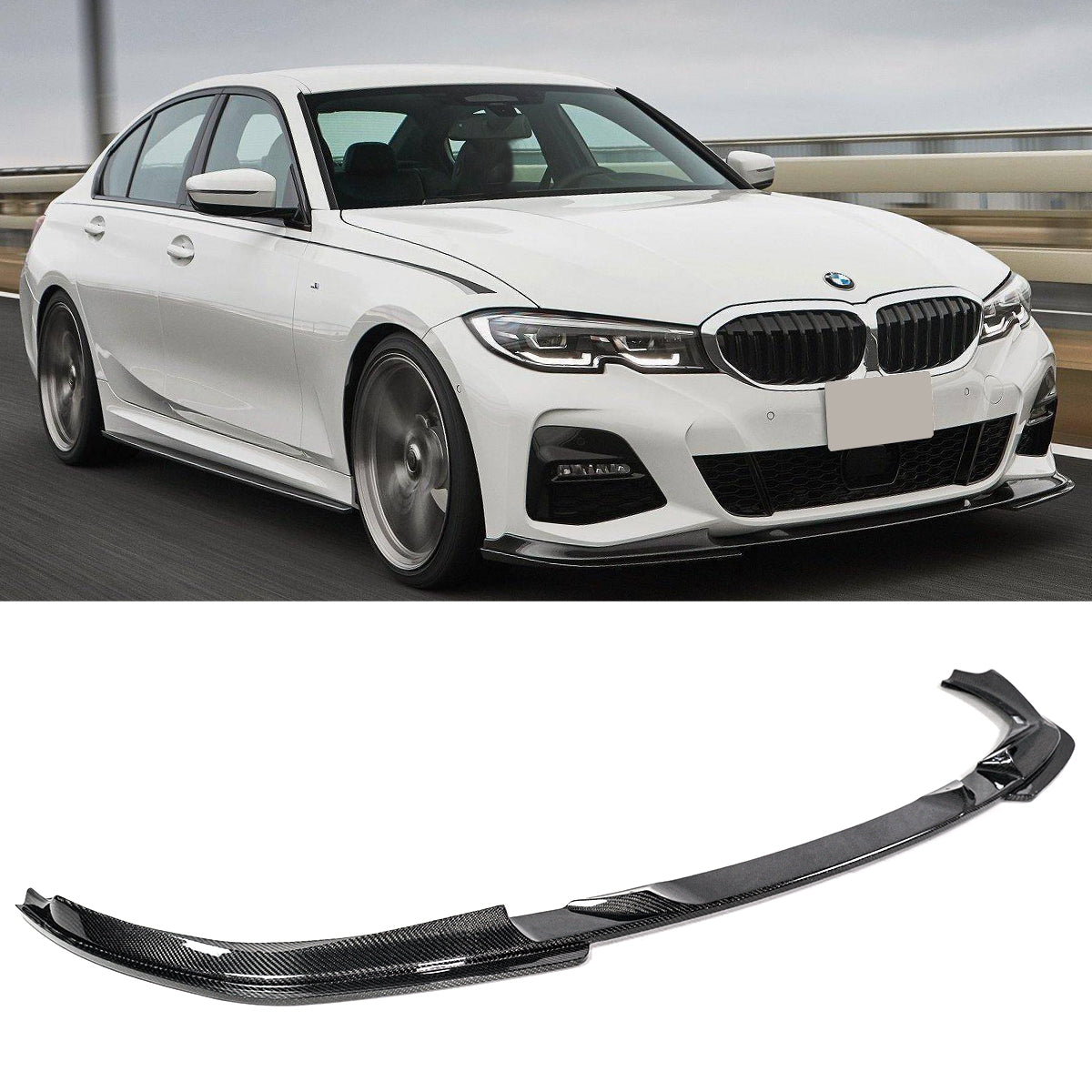 G20 3 Series BMW Front Lip Carbon Fiber 2019-2022