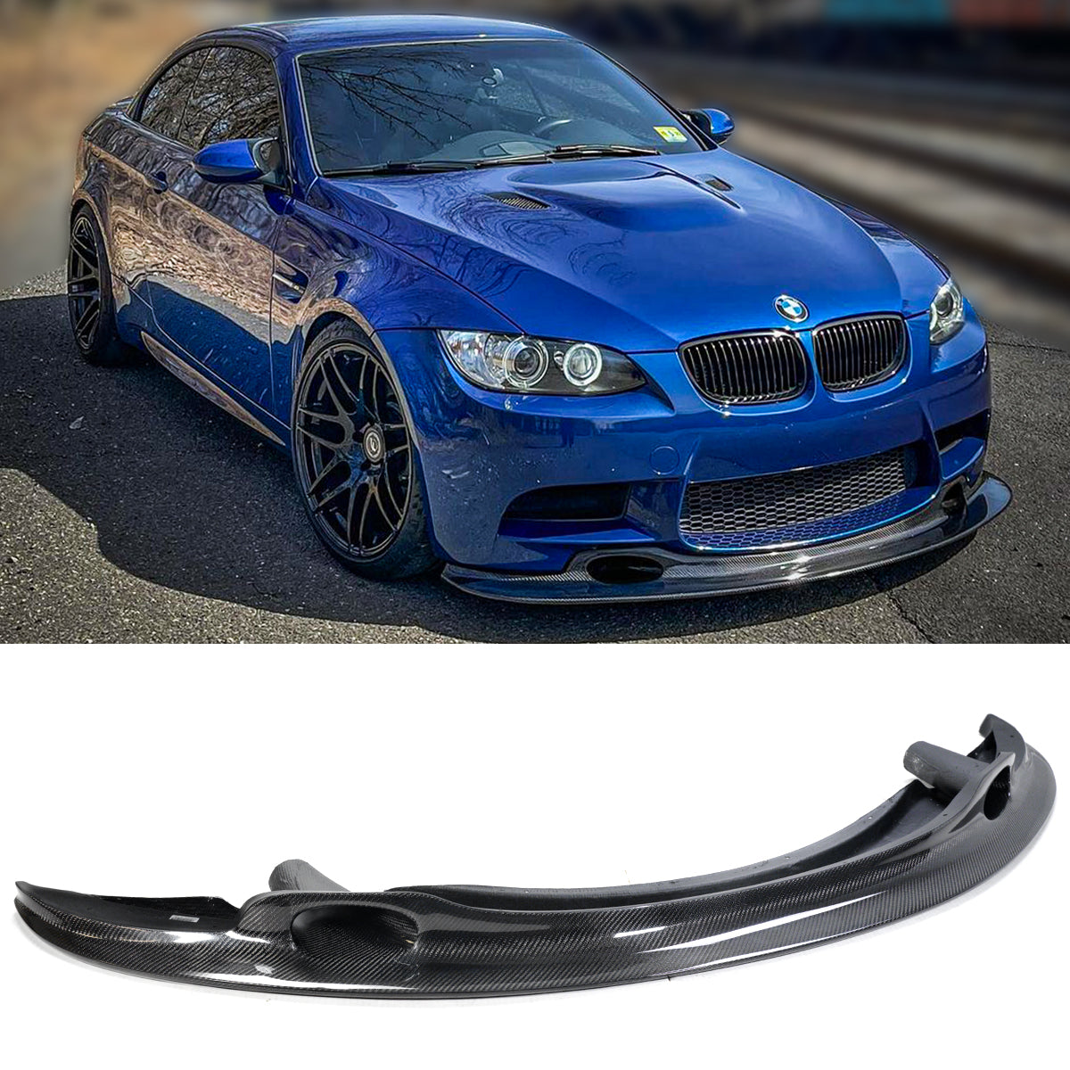 E9X E90 E92 M3 BMW Carbon Fiber Front GT4 Lip Splitter (2008-2013)