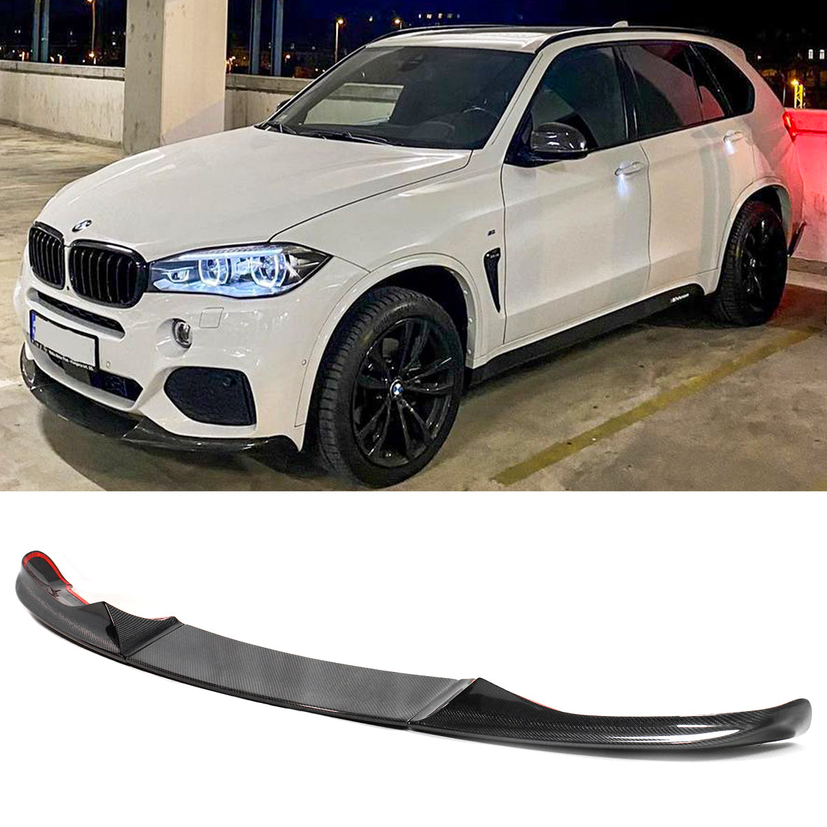 F15 X5 BMW Carbon Fiber Front Lip 2014-2018