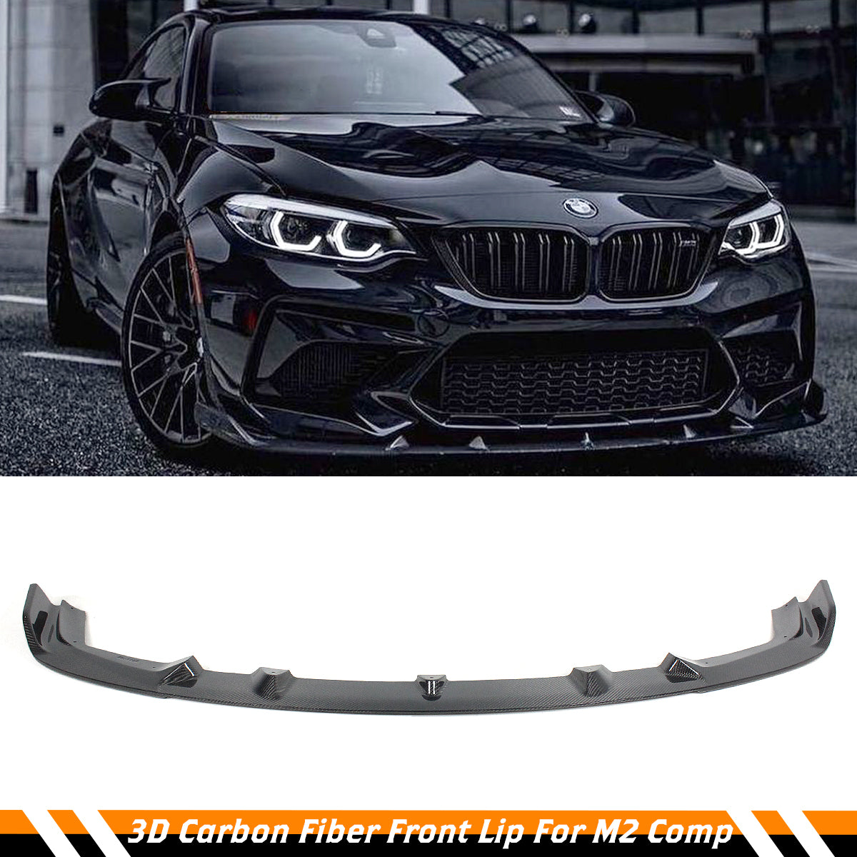 F87 M2 BMW Competition Front Lip Carbon Fiber 2019-2021