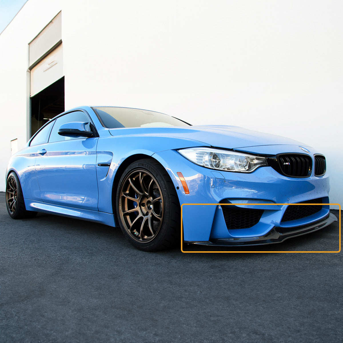 F8X F80 M3 F82 F83 M4 Carbon Fiber V Style Front Lip (2015-2020)