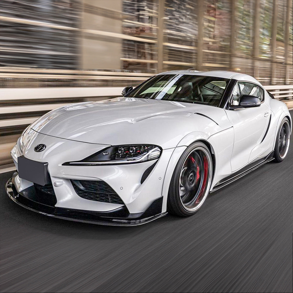 Toyota Supra A90 2020-2024 Glossy Black Front Lip