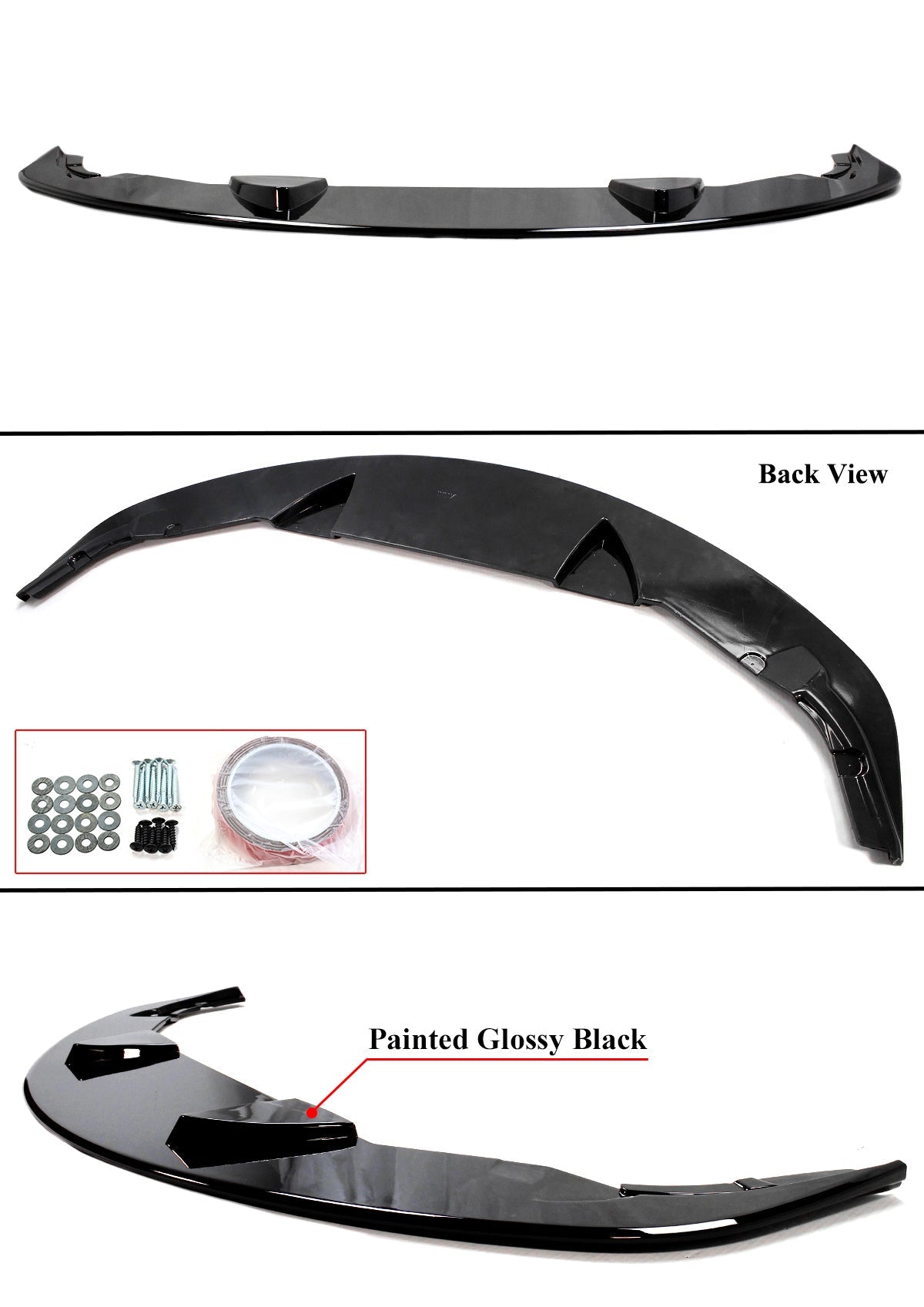 Toyota Supra A90 2020-2024 Glossy Black Front Lip