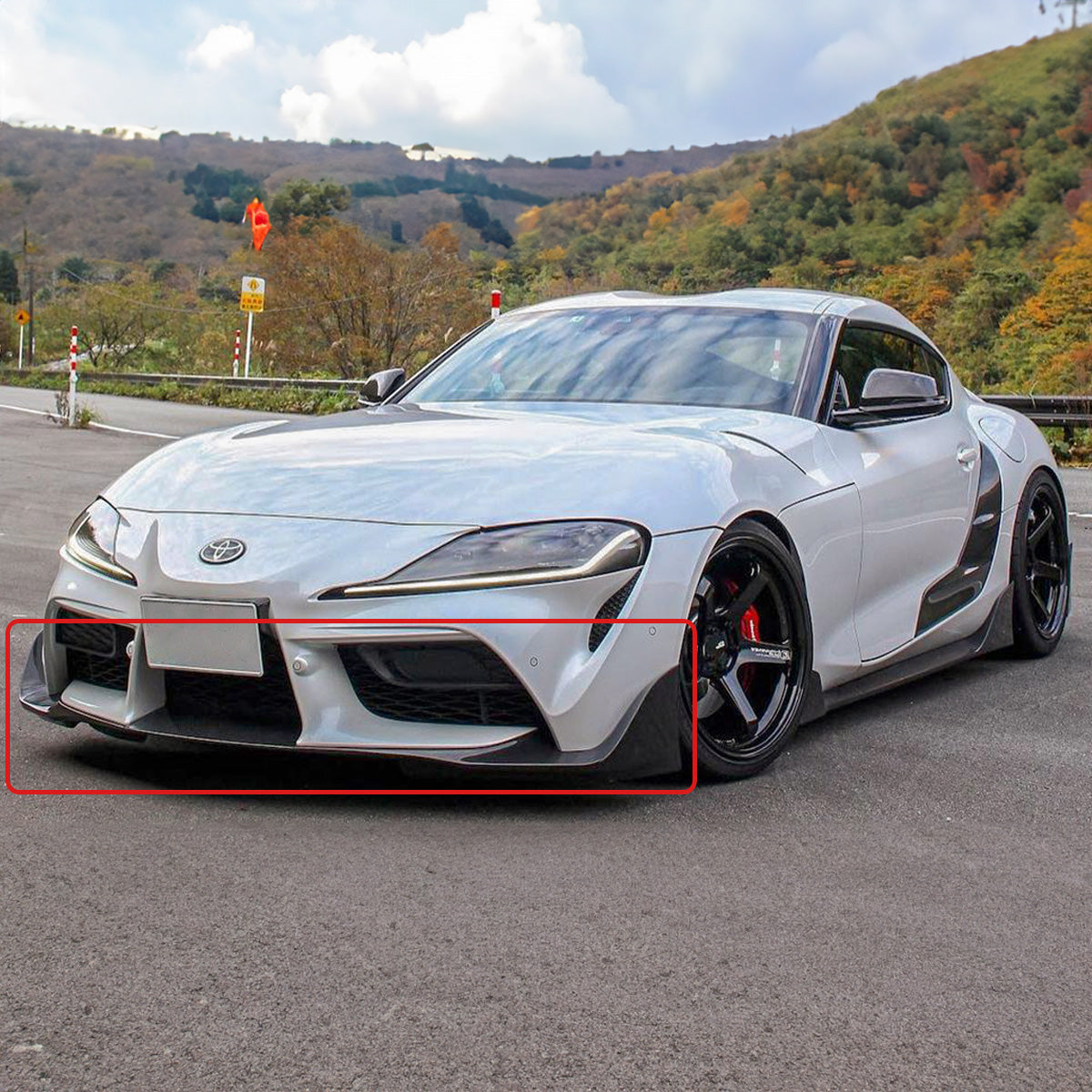 Toyota Supra GR Style A90/A91 2020-2024 Carbon Fiber Front Lip Kit