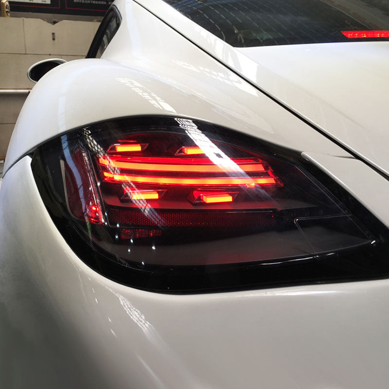 718 Style Smoked LED Taillights for 987.2 Porsche Boxster & Cayman (2009 - 2012)