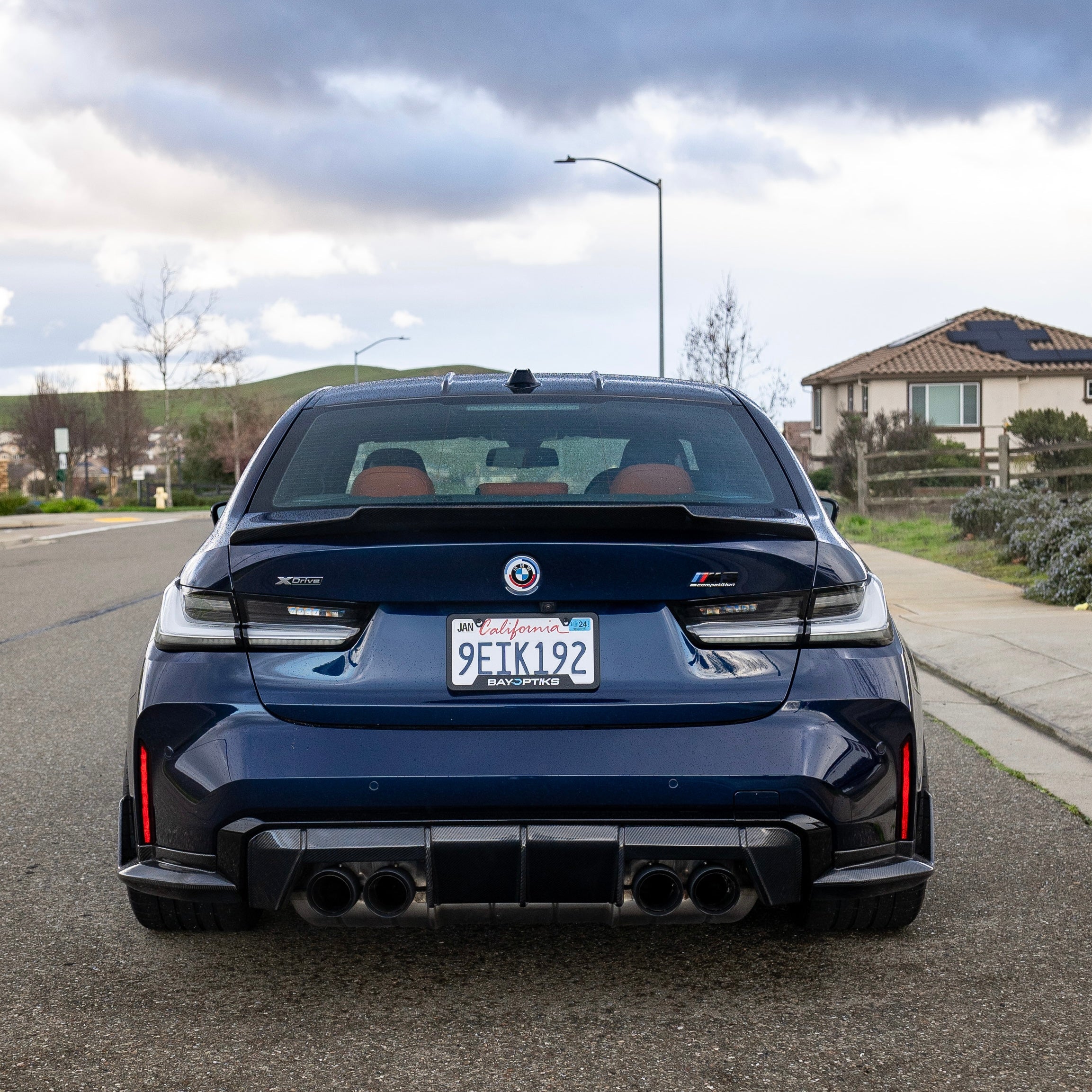 BMW G80 M3 & G20 3 Series Carbon Fiber Mid Kick Center Flow Spoiler