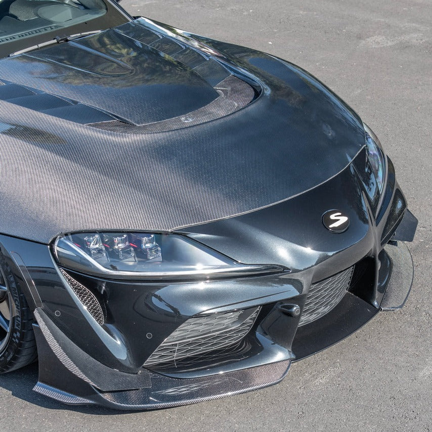 Toyota Supra A91 CF Front Splitter Lip 2020-Present