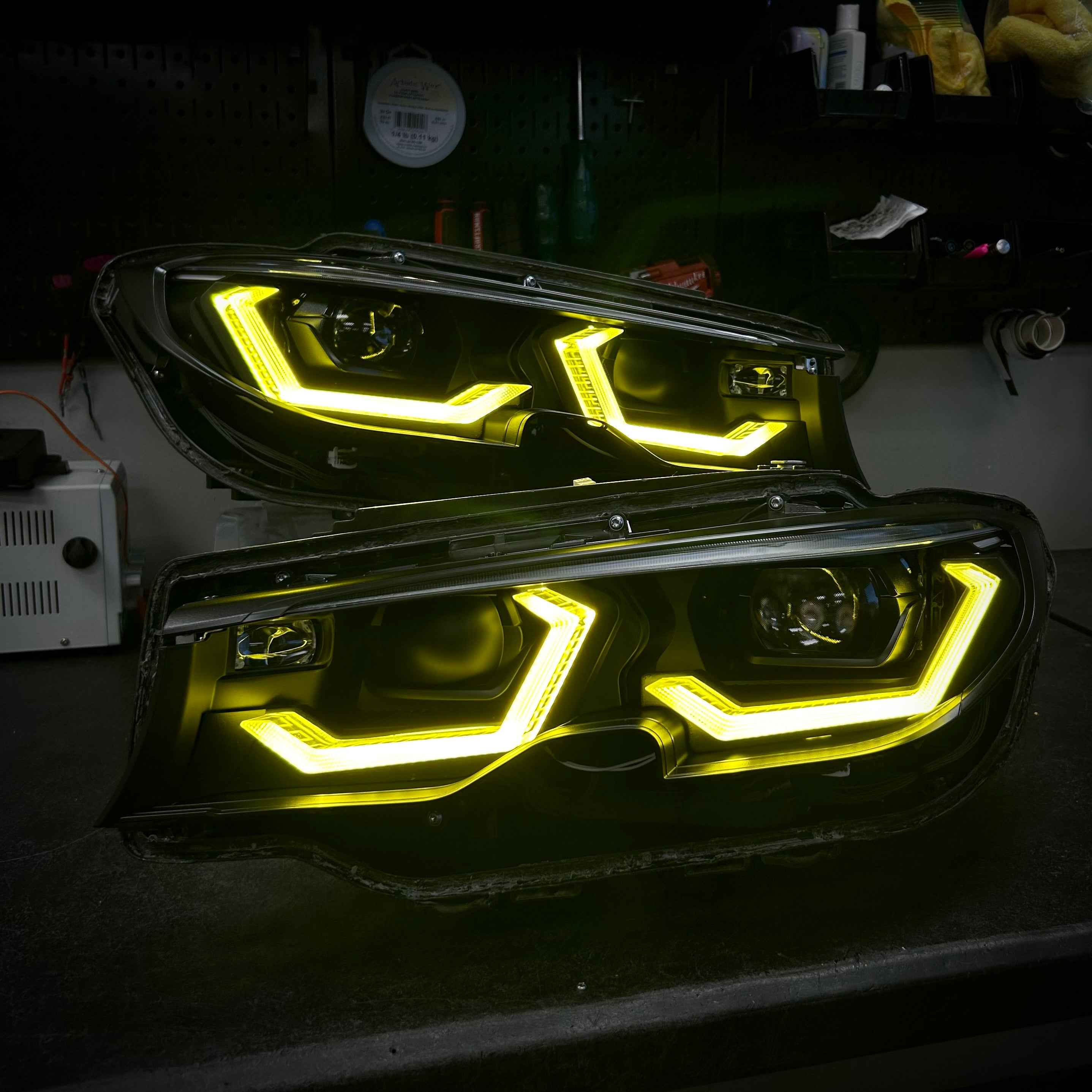 G20 3 Series Sedan CSL Yellow Ikon Headlight Retrofit (2019 - 2022 Non-Laser Only)