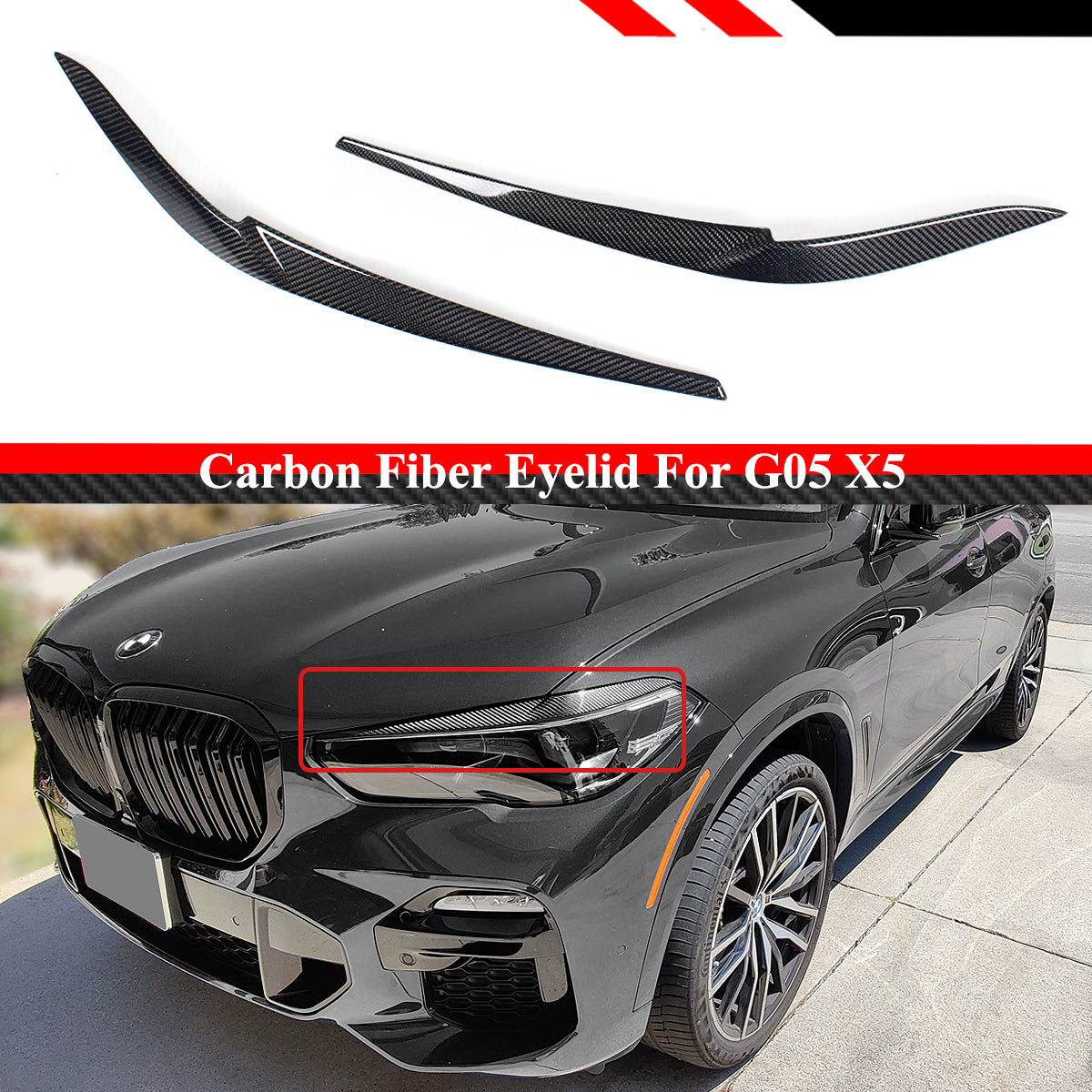 G05 X5 BMW Carbon Fiber Eyelid 2018-2021