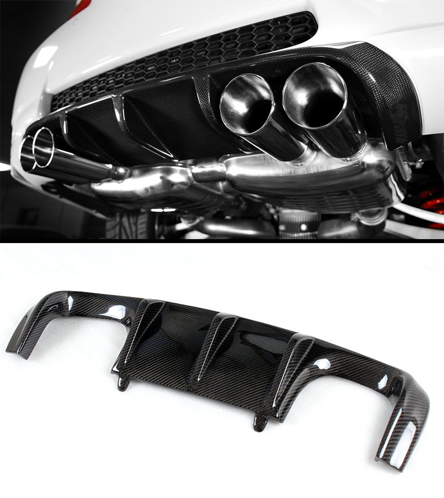 E9X E92 E93 M3 BMW V Style Carbon Fiber Rear Diffuser (2008-2013)