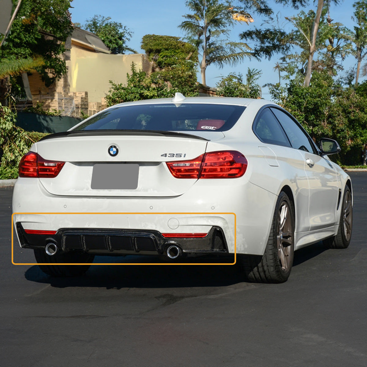 4 Series BMW Diffuser Carbon Fiber 2014-2020