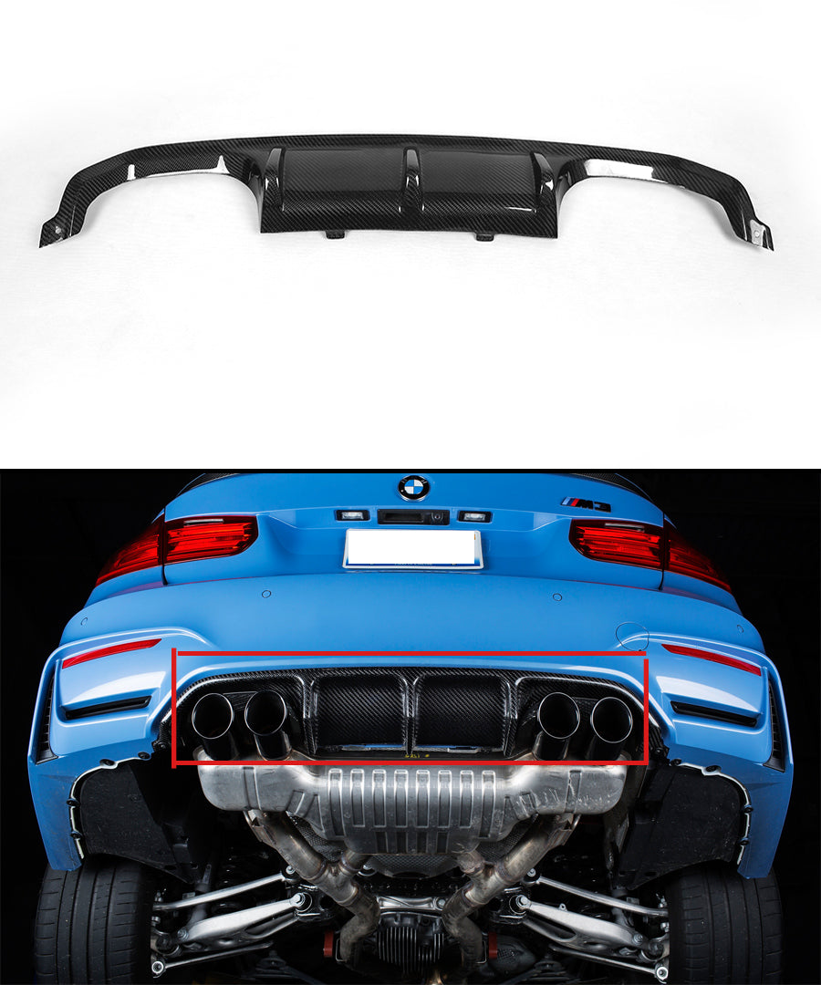 F8X F80 M3 F82 F83 M4 Carbon Fiber Center Diffuser (2015-2020)