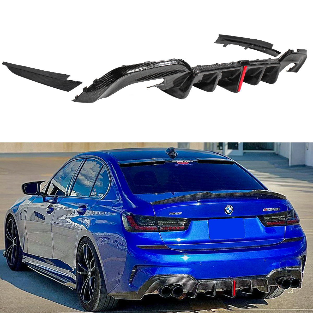 G20 3 Series BMW Carbon Fiber Diffuser 2019-2022