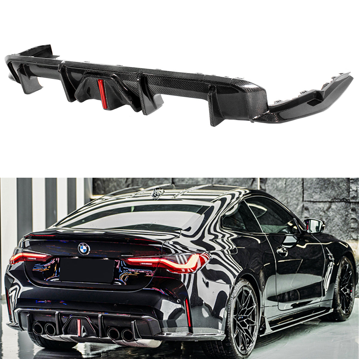 M4 BMW Model Diffuser Carbon Fiber 2021-2024