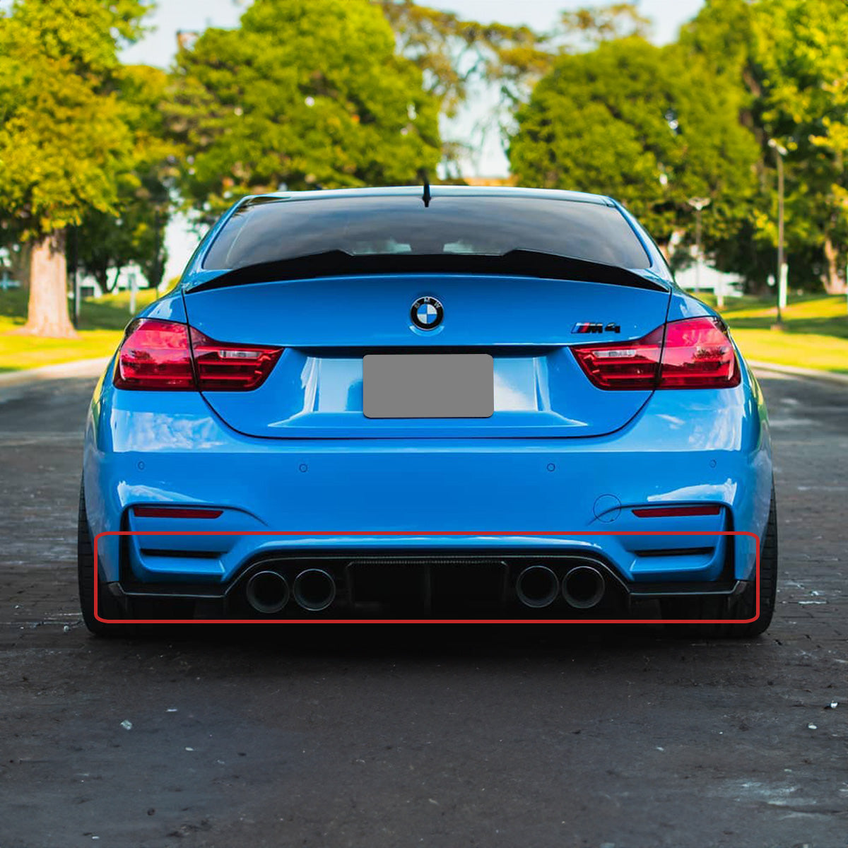 F8X F80 M3 F82 F83 M4 Gloss Black Diffuser (2015-2020)