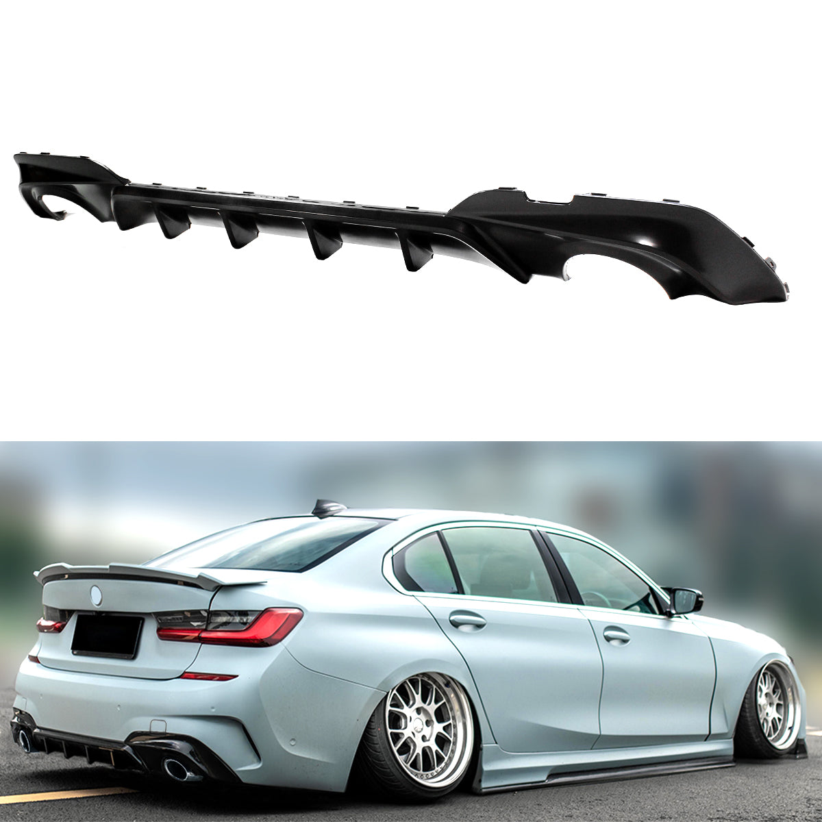 G20 3 Series BMW Diffuser Glossy Black 2019-2022