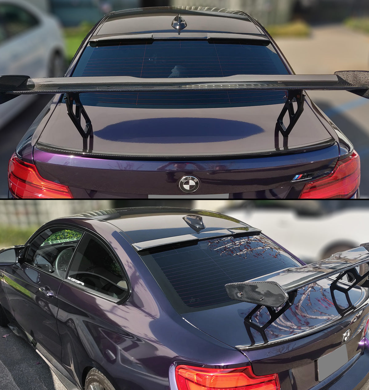 F22 2 Series BMW Roof Spoiler Carbon Fiber 2014-2021