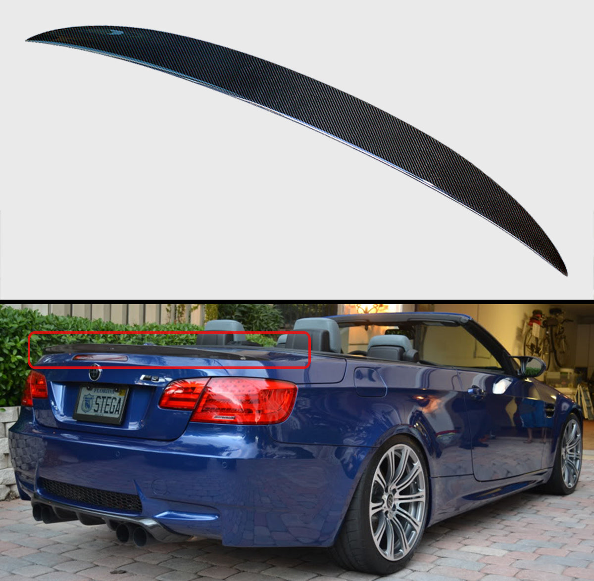 E93 3 Series BMW Spoiler Carbon Fiber (2006-2013)