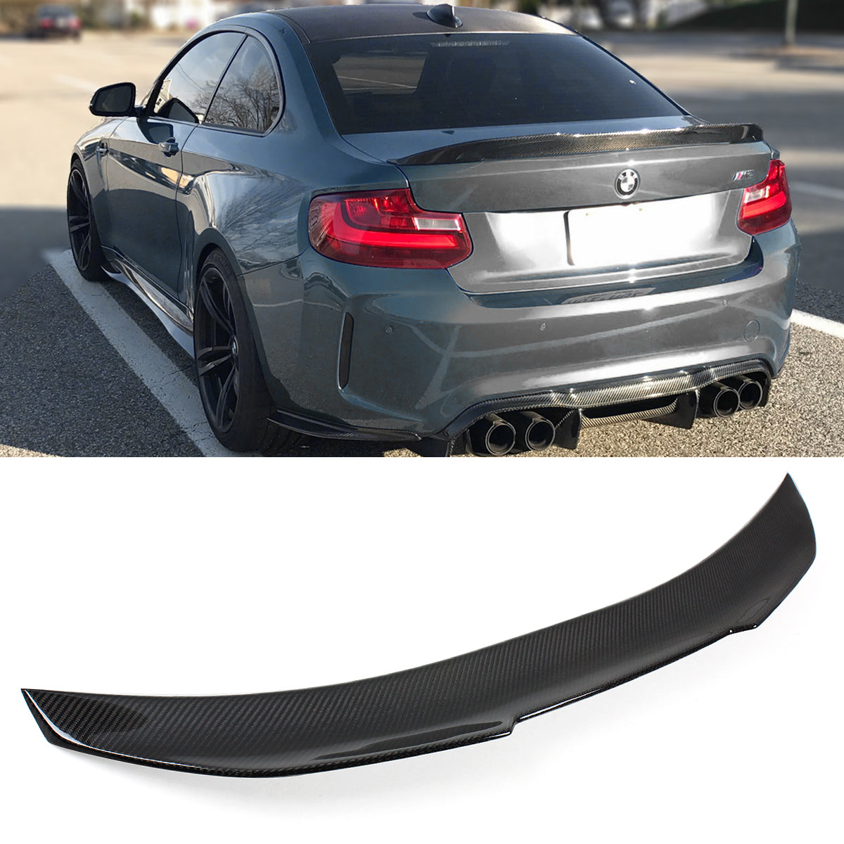 BMW F22 2 Series Spoiler Carbon Fiber 2014-2021