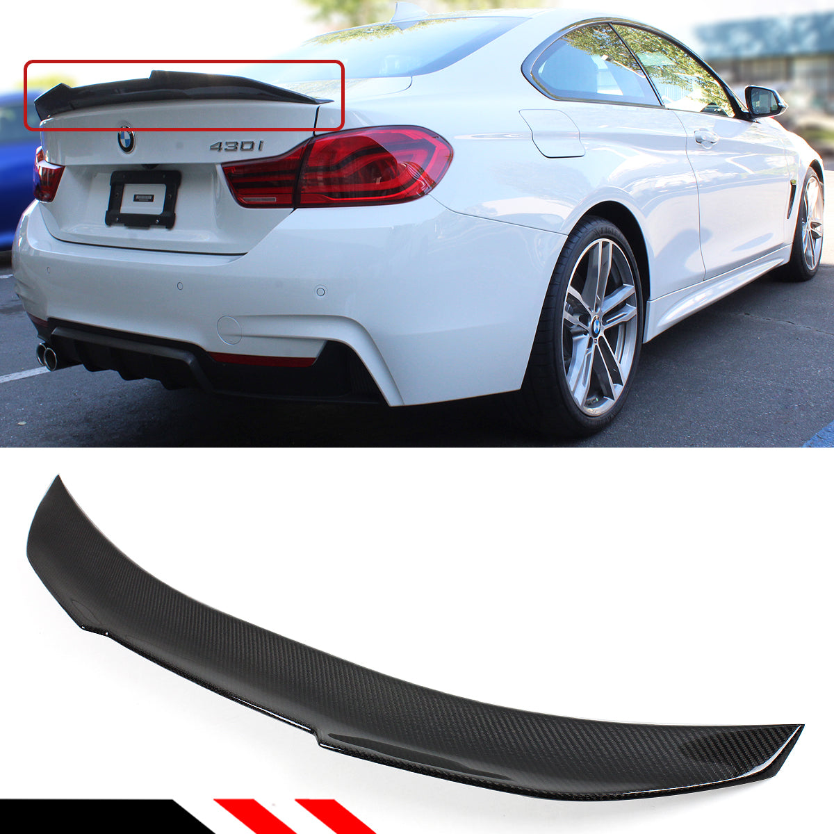 BMW F32 4 Series Trunk Spoiler Carbon Fiber (2014-20) - BAYOPTIKS
