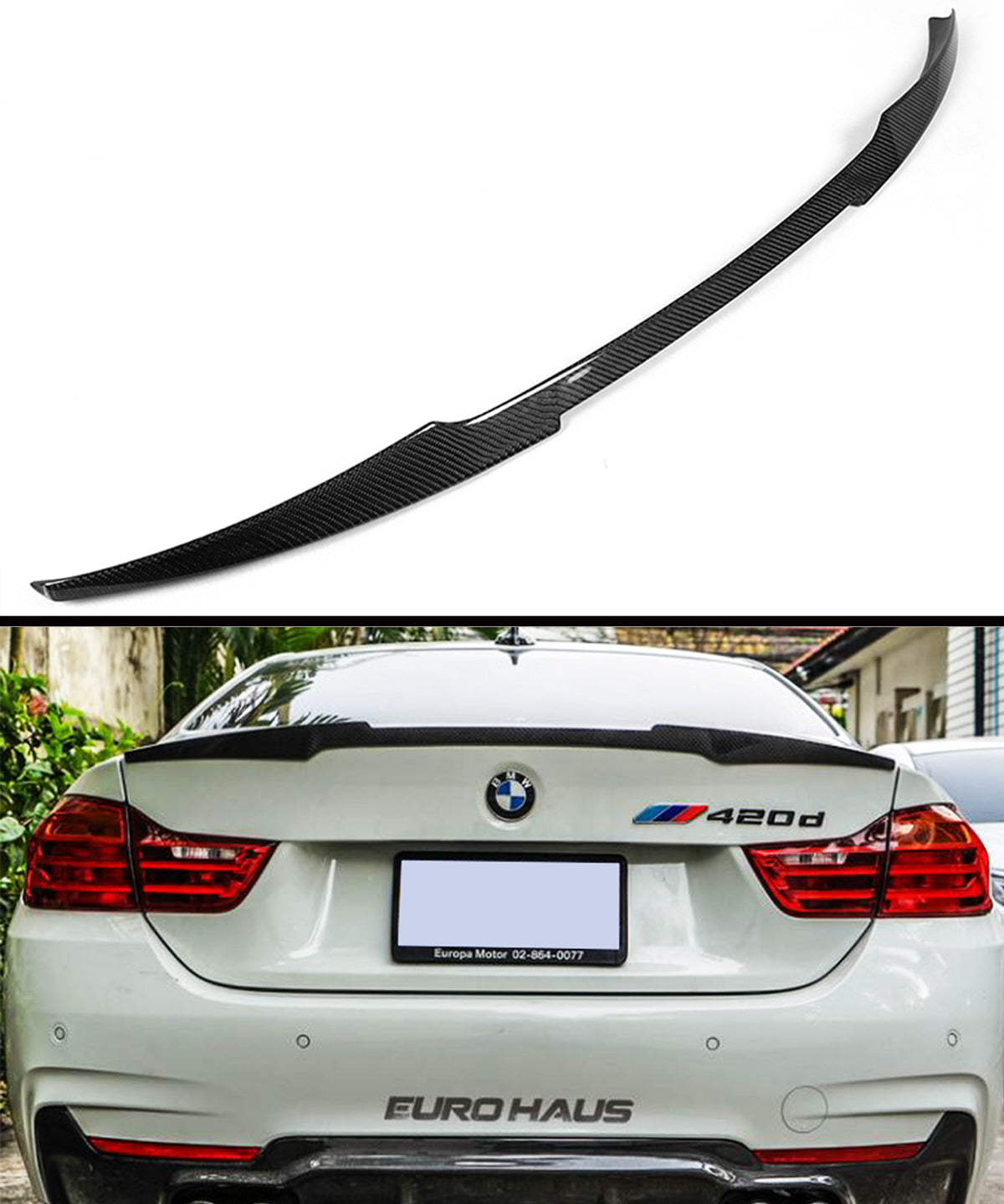 F32 4 Series BMW Trunk Spoiler Carbon Fiber (2014-20) - BAYOPTIKS