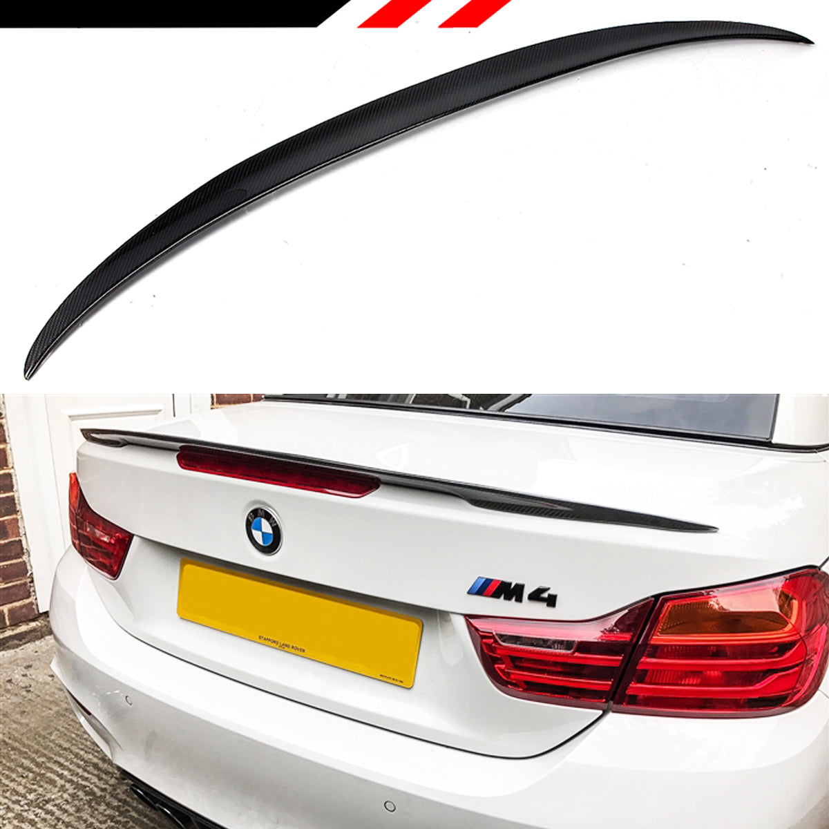 F33 4 Series BMW Trunk Spoiler Carbon Fiber 2014-2020