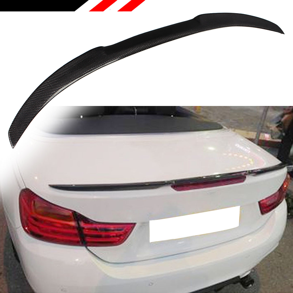 BMW F33 4 Series Trunk Spoiler Carbon Fiber 2014-2020