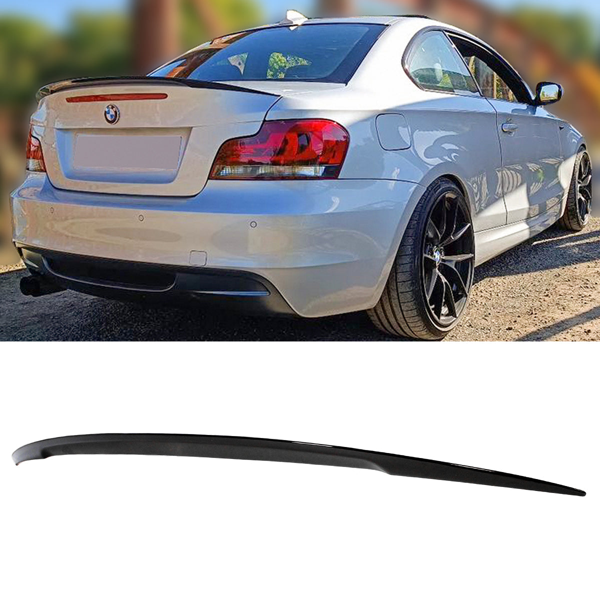 E82 1 Series BMW Glossy Black Spoiler 2007-2013