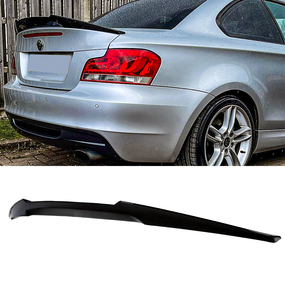 E82 1 Series BMW Spoiler Glossy Black 2007-2013