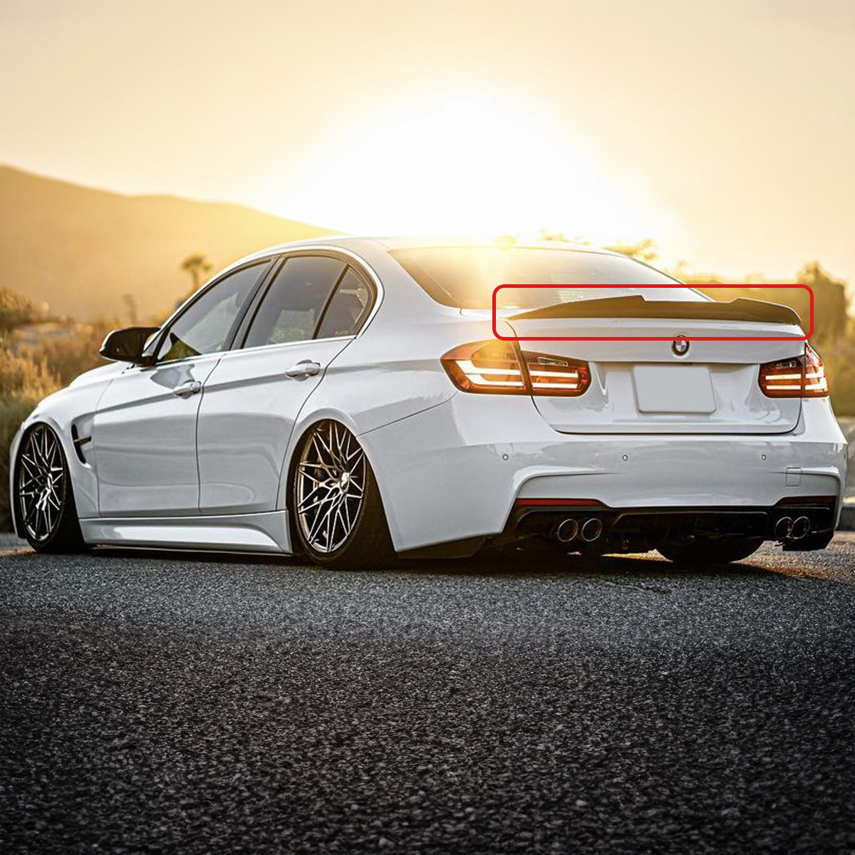 3 Series BMW Trunk Spoiler Carbon Fiber 2012-2018