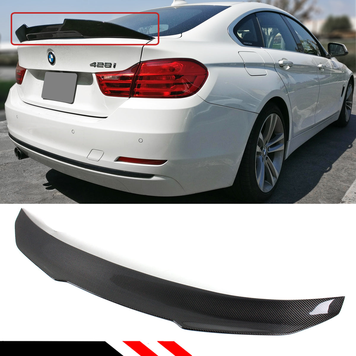 F32 4 Series BMW Trunk Spoiler Carbon Fiber (2014-2020)