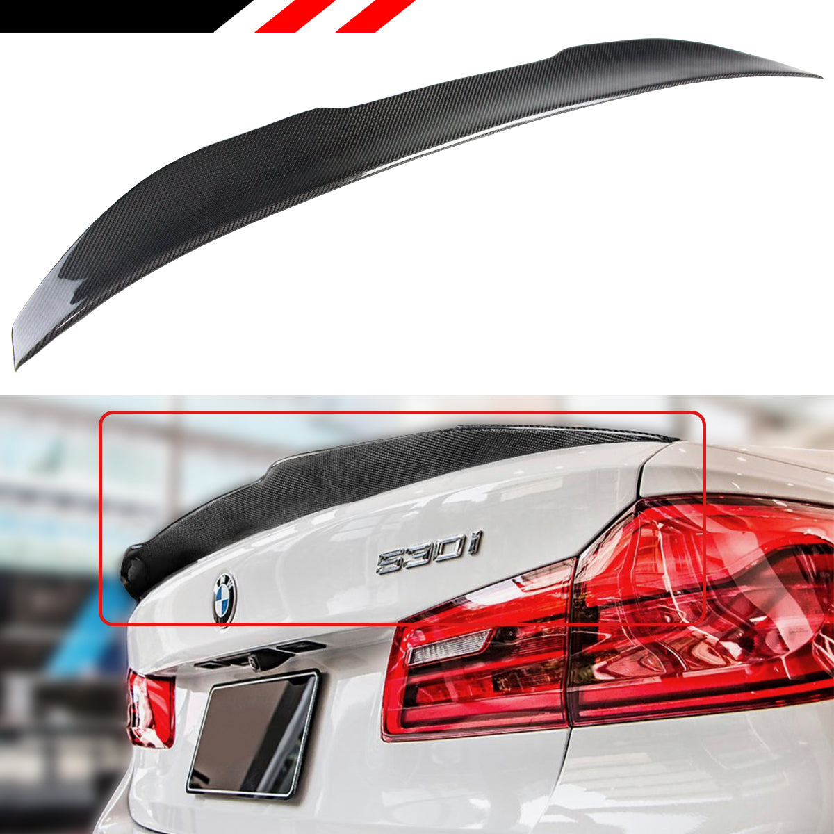 G30 5 Series BMW Spoiler Carbon Fiber 2017-2021