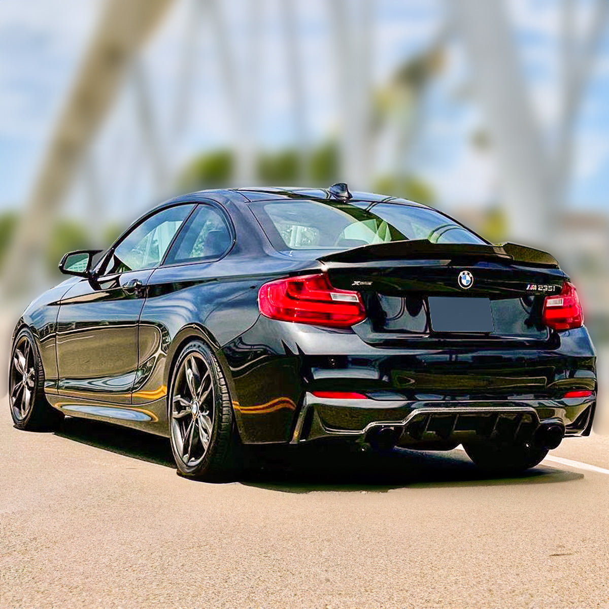 F22 2 Series BMW Glossy Black Spoiler