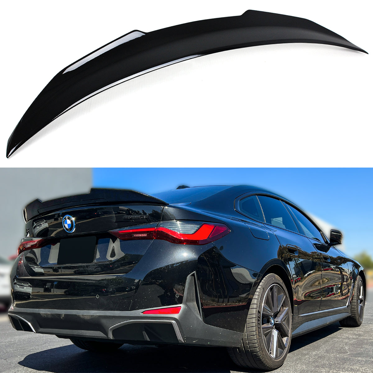 BMW G26 4 Series Gloss Black Trunk Spoiler