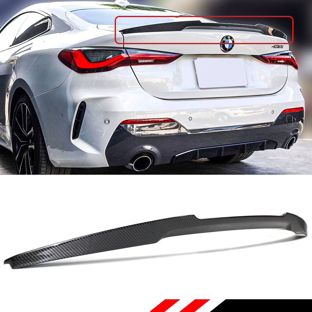 G22 G82 BMW Carbon Fiber Trunk Spoiler 2021-2023