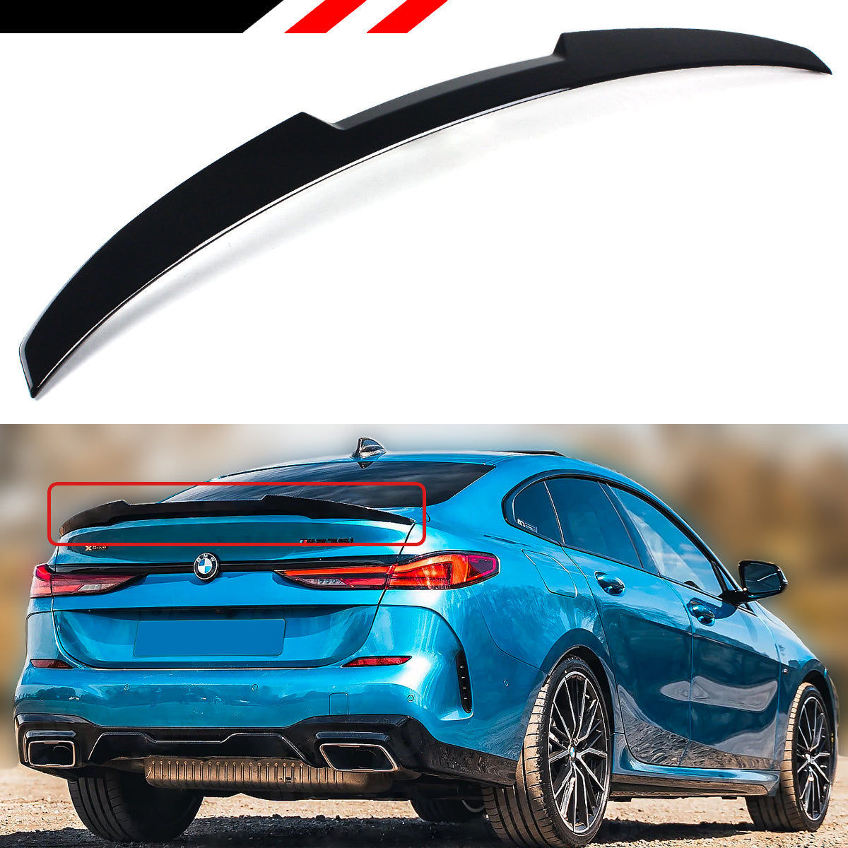 F44 2 Series BMW Glossy Black Spoiler 2020-2022