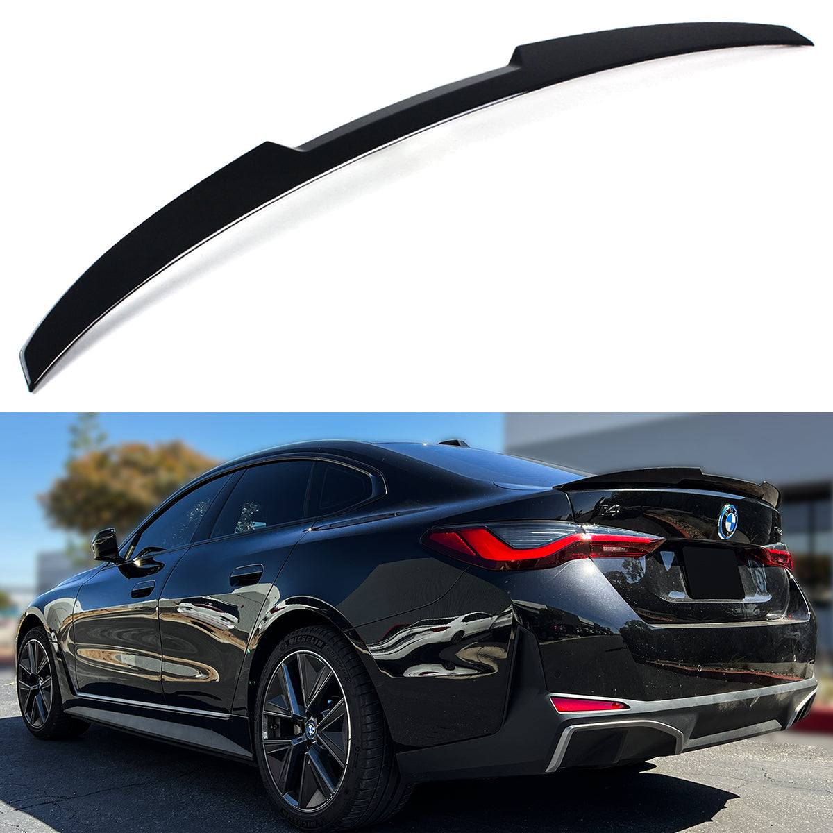 BMW G26 4 Series Gloss Black Trunk Spoiler