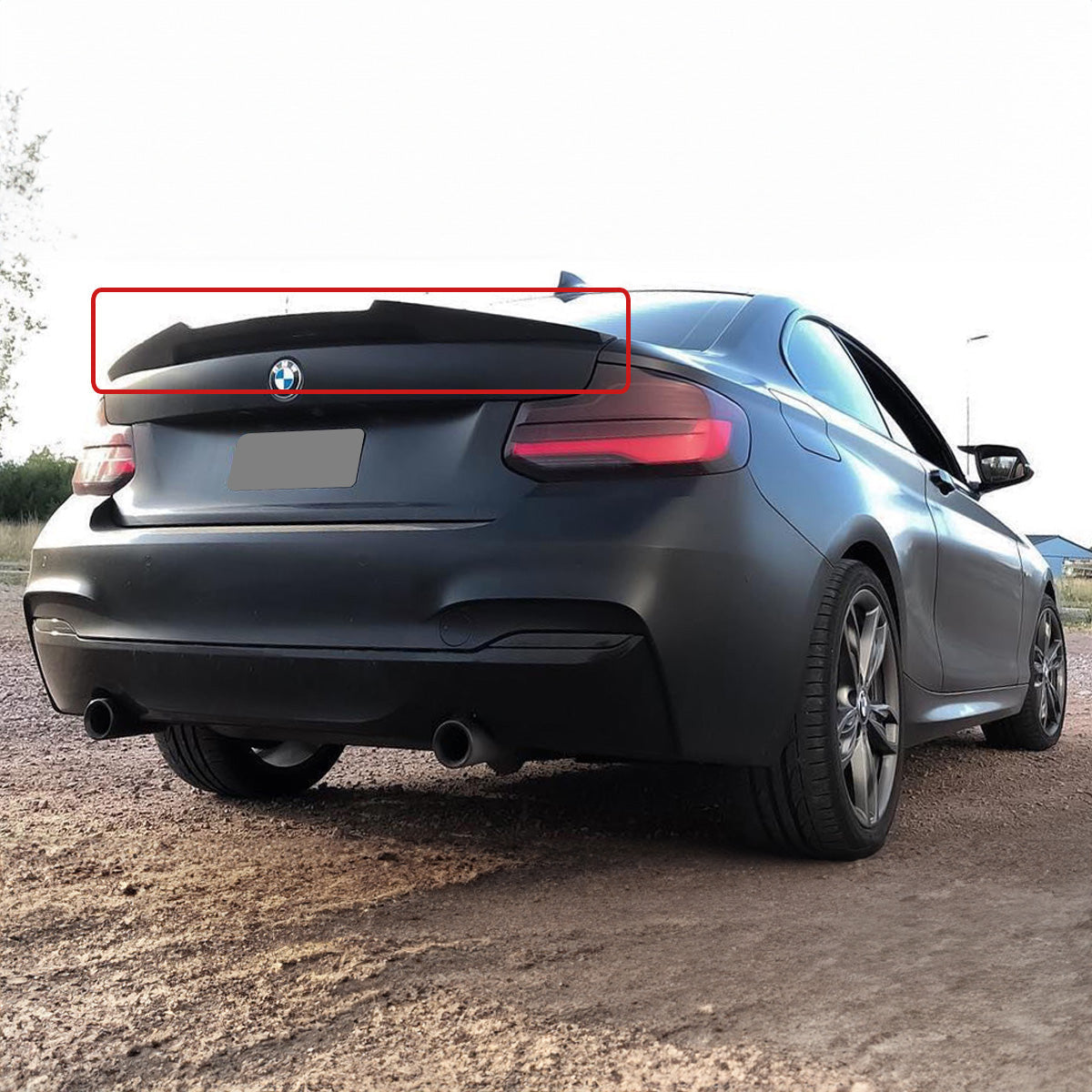 F22 2 Series BMW Carbon Fiber Spoiler 2014-2021